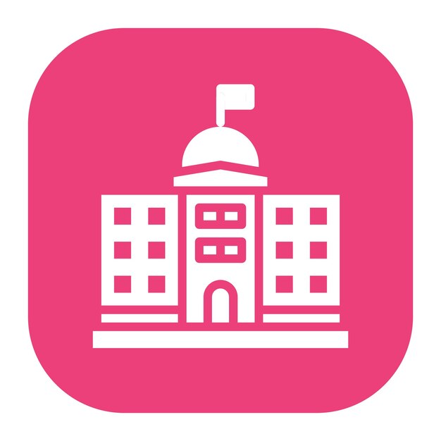 Ilustración vectorial de edificios gubernamentales