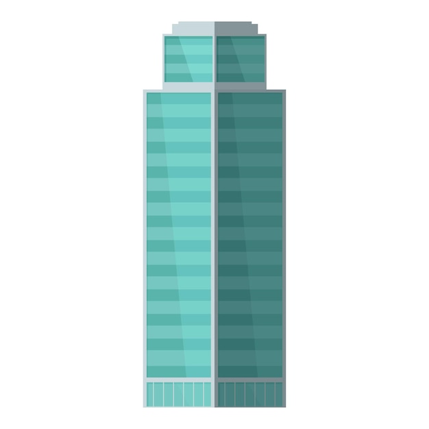 Ilustración vectorial de edificios modernos de rascacielos