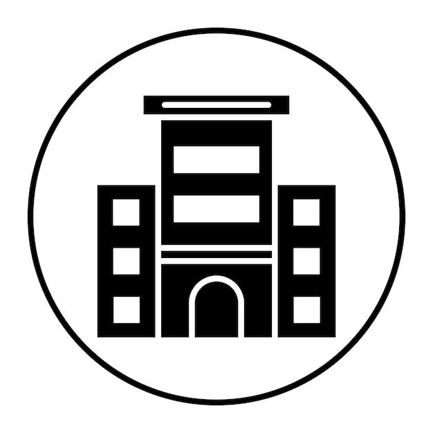 Ilustración vectorial de edificios de oficinas