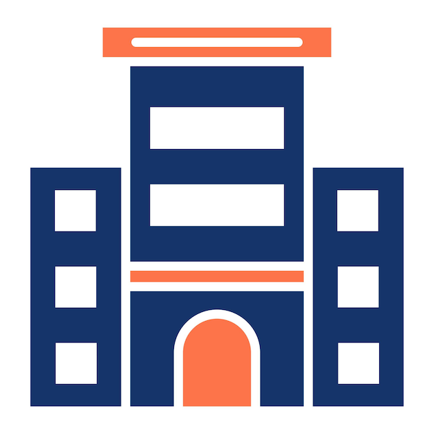 Ilustración vectorial de edificios de oficinas