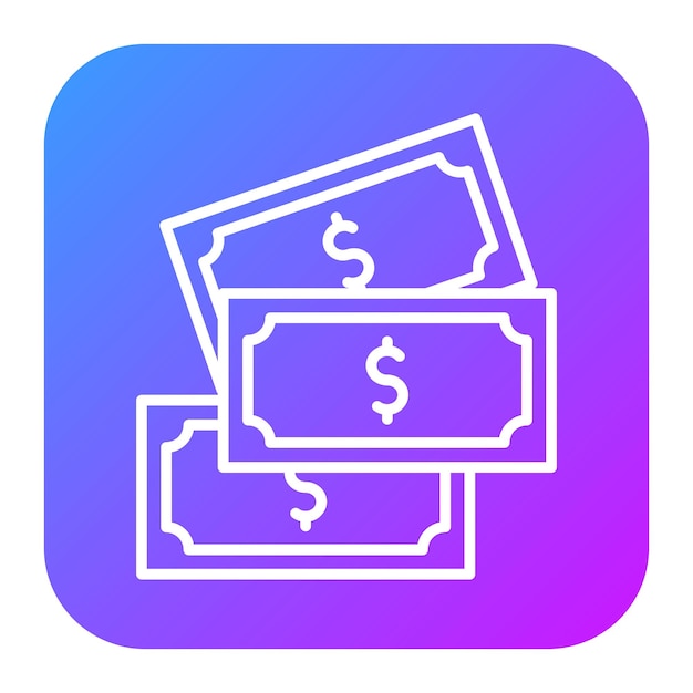 Ilustración vectorial en efectivo