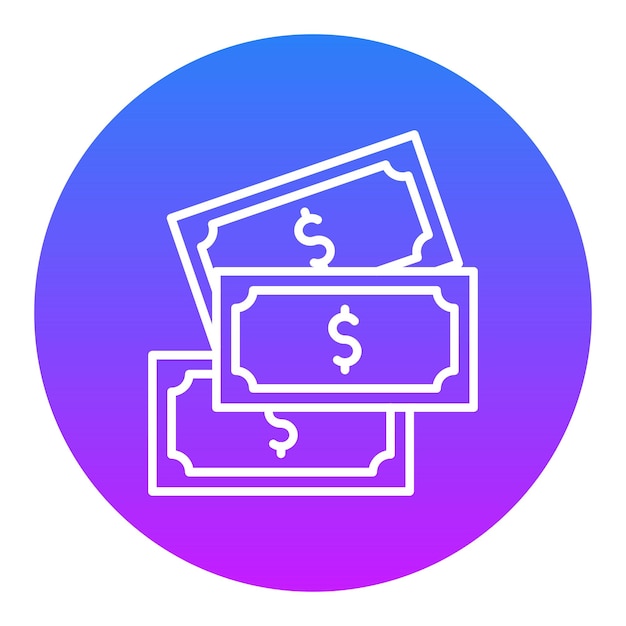 Ilustración vectorial en efectivo