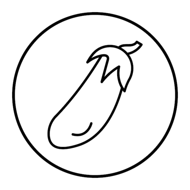 Ilustración vectorial de las egglant