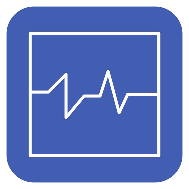 Ilustración vectorial del electrocardiograma
