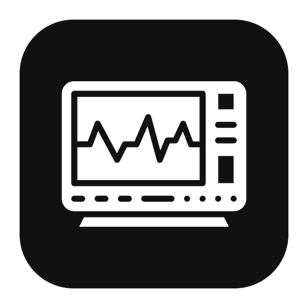 Ilustración vectorial del electrocardiograma
