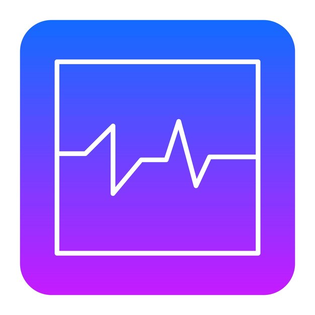 Ilustración vectorial del electrocardiograma