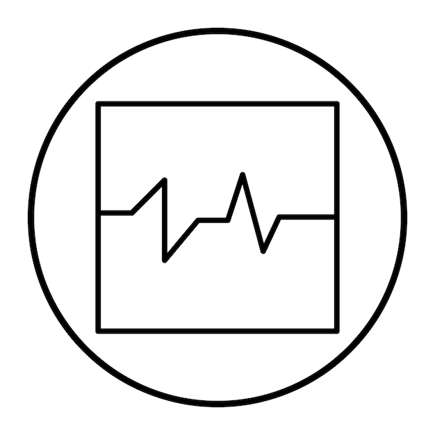 Ilustración vectorial del electrocardiograma