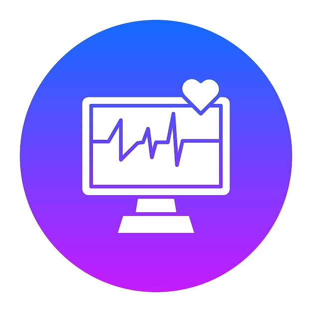 Ilustración vectorial del electrocardiograma