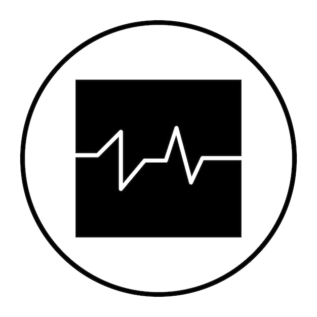 Ilustración vectorial del electrocardiograma