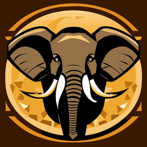 Vector ilustración vectorial del elefante