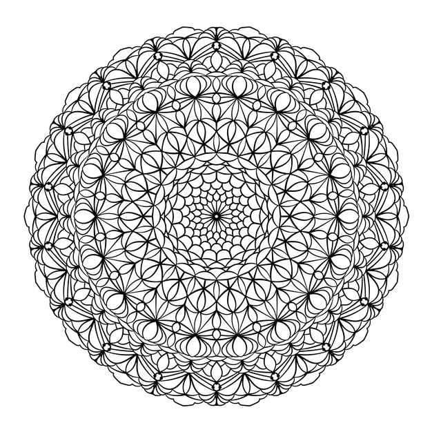 Ilustración vectorial de un elemento de diseño ornamental