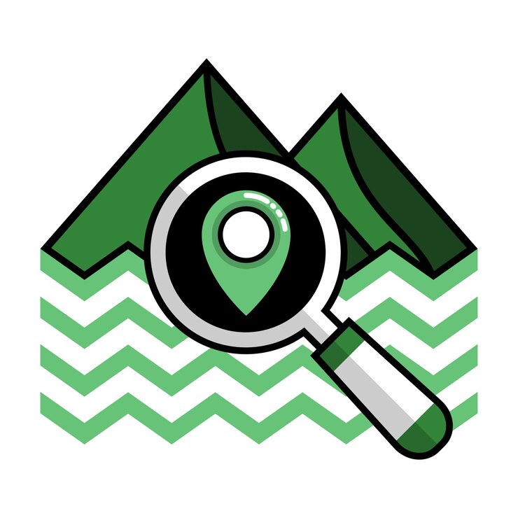 Vector ilustración vectorial del elemento del icono de exploración