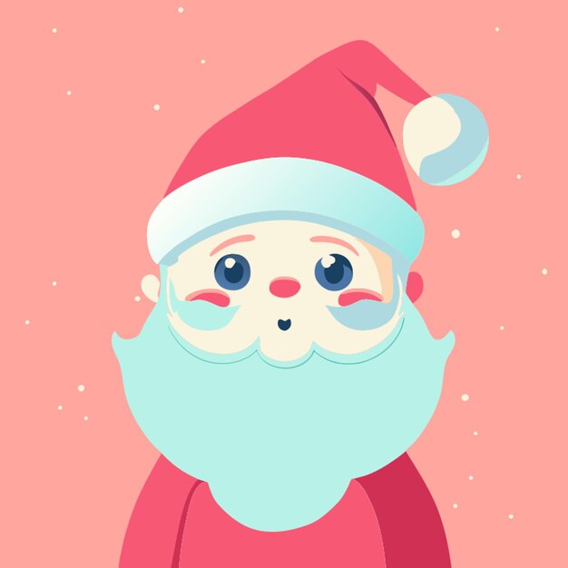 Ilustración vectorial del elemento de Navidad Santa