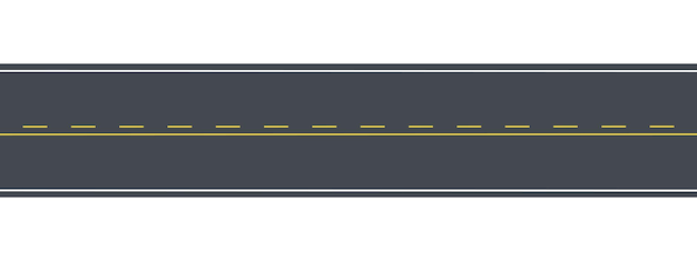 Ilustración vectorial de los elementos de las carreteras