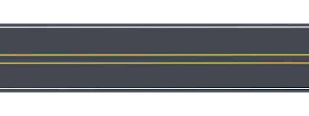 Ilustración vectorial de los elementos de las carreteras