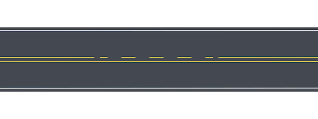 Ilustración vectorial de los elementos de las carreteras