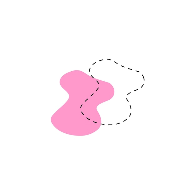 Ilustración vectorial de elementos del conjunto de manchas