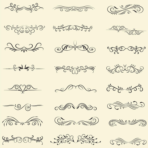 Ilustración vectorial elementos gráficos para el diseño elementos giratorios ilustración decorativa