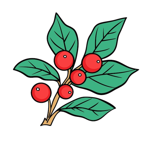 Ilustración vectorial de elementos de Navidad