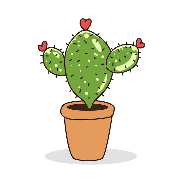 Ilustración vectorial de elementos de plantas de interior