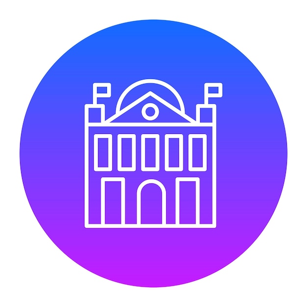 Ilustración vectorial de la embajada