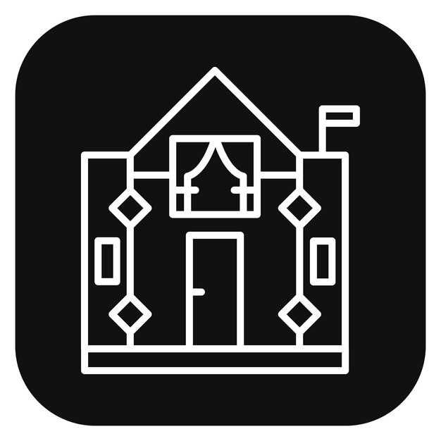 Ilustración vectorial de la embajada