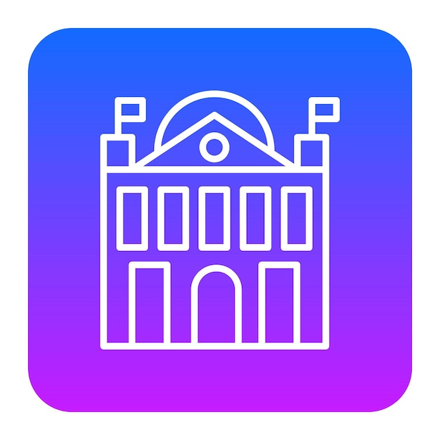 Ilustración vectorial de la embajada