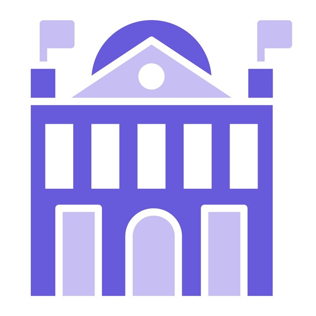 Ilustración vectorial de la embajada