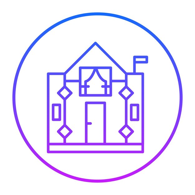 Ilustración vectorial de la embajada
