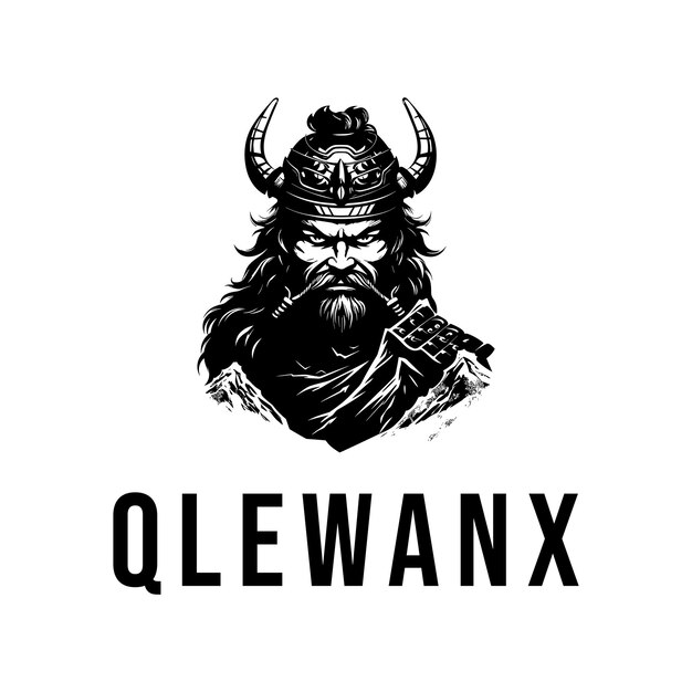 Ilustración vectorial del emblema de los vikingos