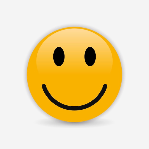 Ilustración vectorial de emojis amarillos sonrientes