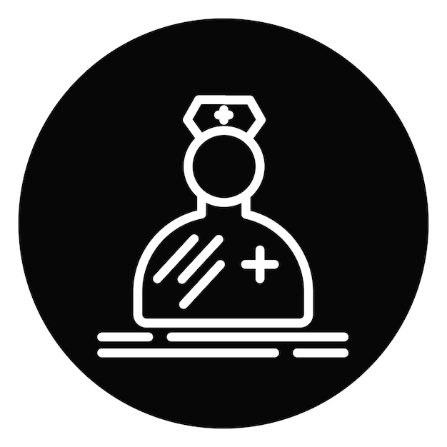 Ilustración vectorial de la enfermera