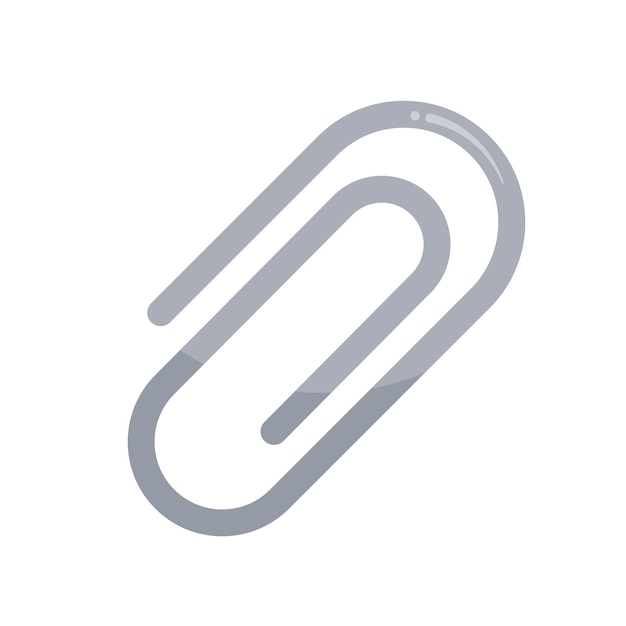 Ilustración vectorial de enlace de clips de papel símbolo de icono gráfico