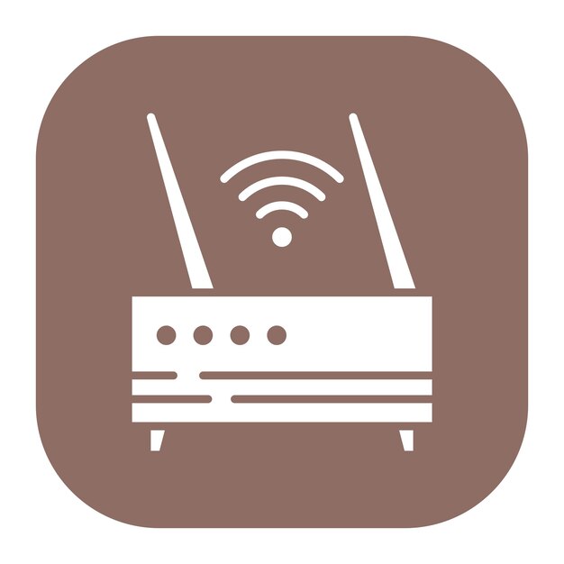 Ilustración vectorial del enrutador Wi-Fi