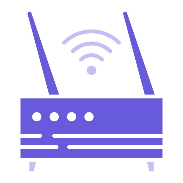 Ilustración vectorial del enrutador Wi-Fi