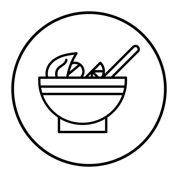 Ilustración vectorial de ensaladas