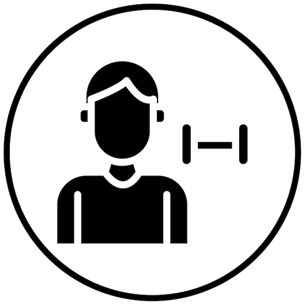 Ilustración vectorial de entrenamiento