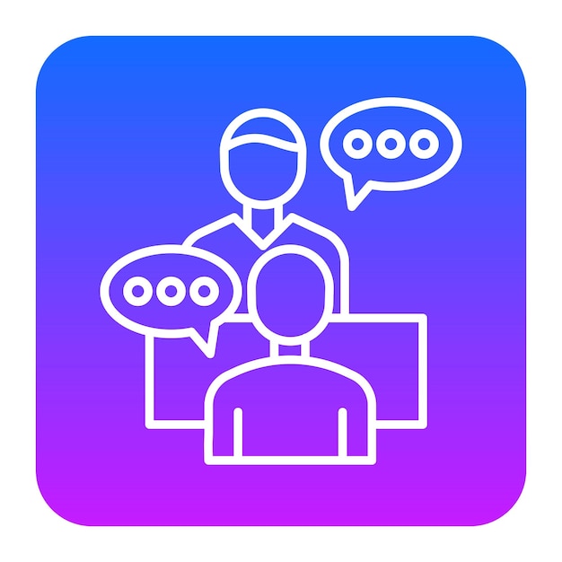 Ilustración vectorial de la entrevista