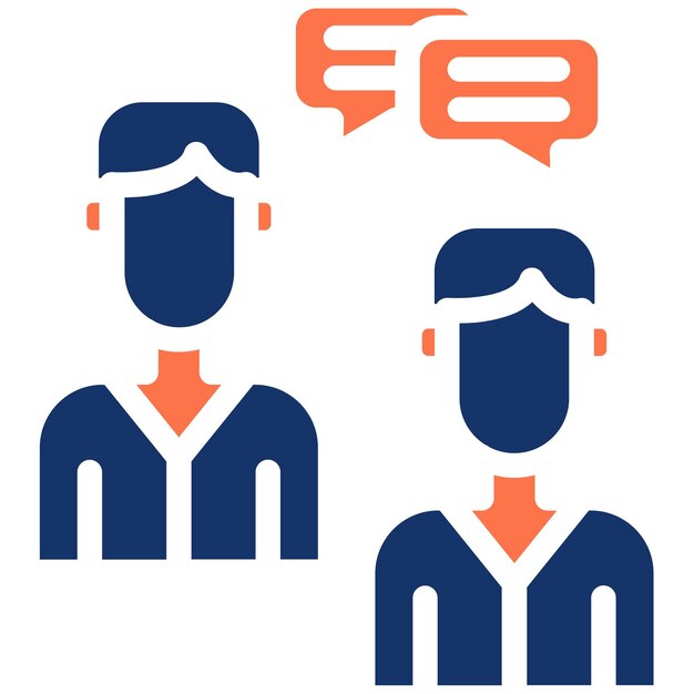 Ilustración vectorial de la entrevista