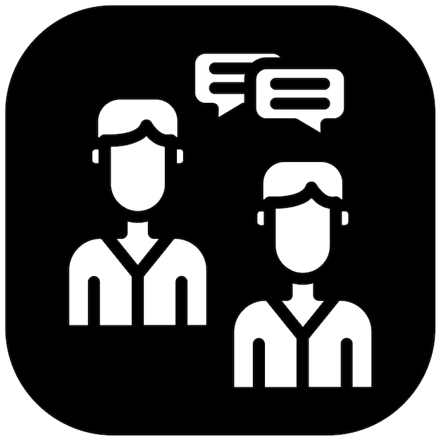 Ilustración vectorial de la entrevista