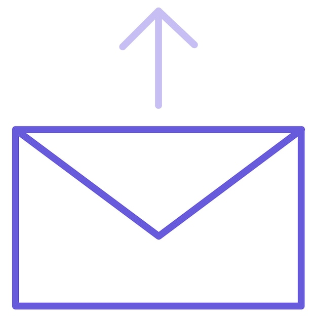 Ilustración vectorial enviada por correo electrónico