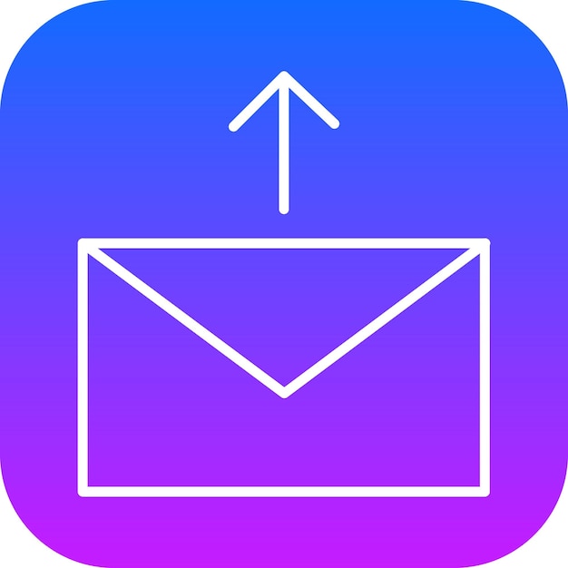 Ilustración vectorial enviada por correo electrónico