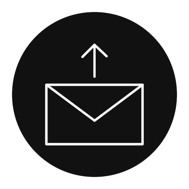 Ilustración vectorial enviada por correo electrónico