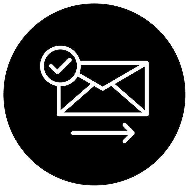 Ilustración vectorial enviada por correo electrónico