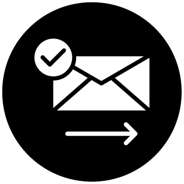 Ilustración vectorial enviada por correo electrónico