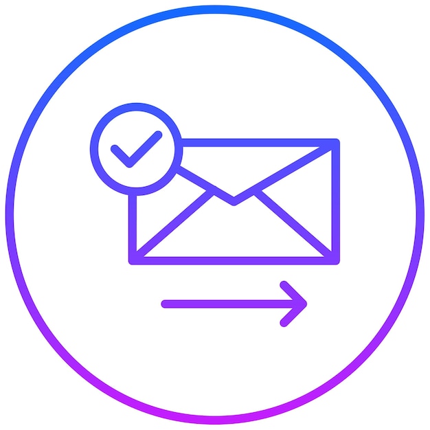Ilustración vectorial enviada por correo electrónico