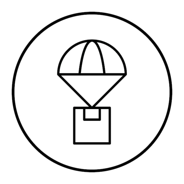 Ilustración vectorial de envío por caída