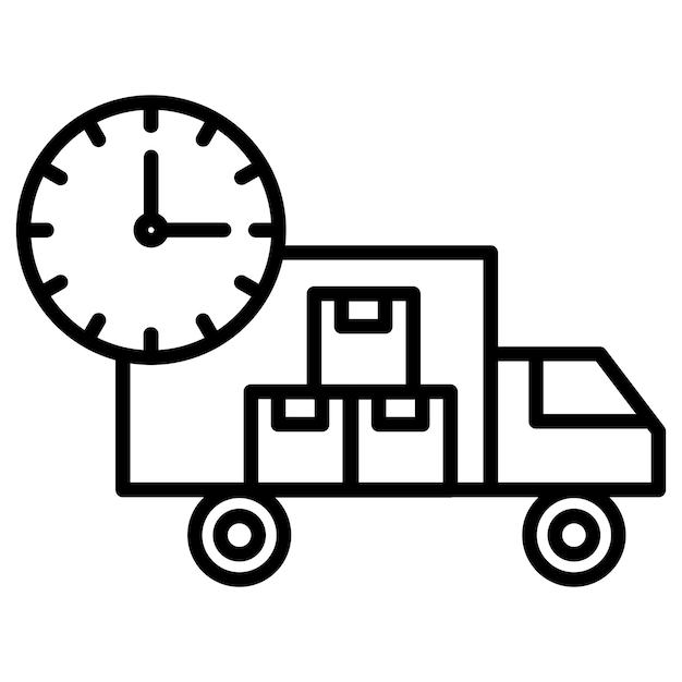 Ilustración vectorial de envío expreso