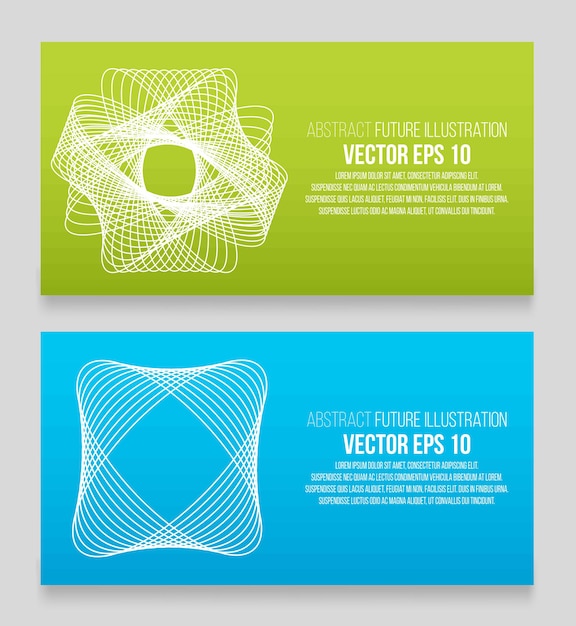 Ilustración vectorial EPS 10. Fondo abstracto con elementos de diseño geométrico. Estilo de diseño vectorial Tarjeta de visita, membrete, folleto, banner.