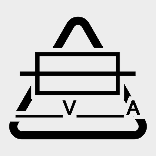 Ilustración vectorial EPS10 de signo de símbolo de escritura fusible aislado en fondo blanco